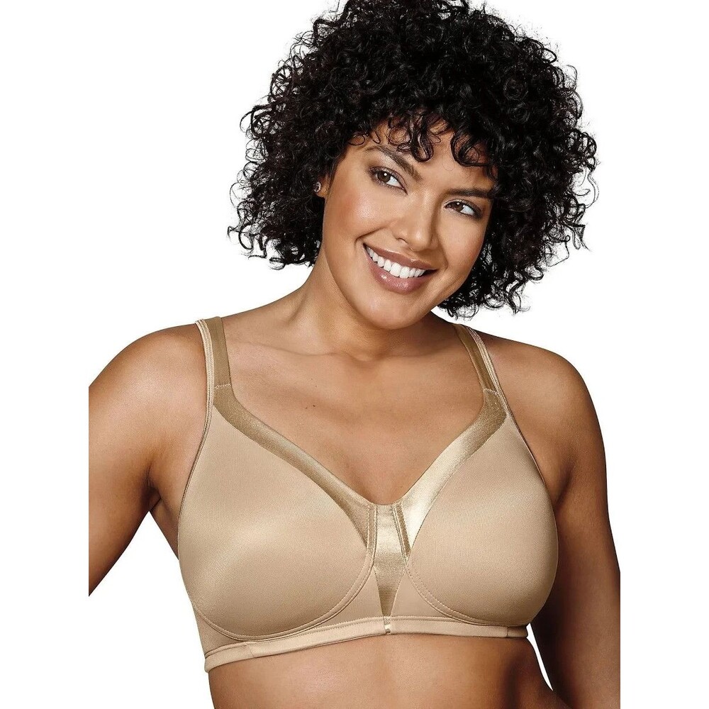 Playtex 18 Hr 36B Sensationally Sleek Full Figure Wireless 4803 Beige Nude